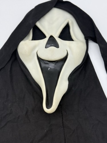 VINTAGE 90s Fun World Fearsome Faces Scream Mask "Happy Ghost" Glows in Dark - Bild 2 von 20