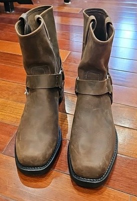 Frye Engineer Harness Boots Size 13 D in Gaucho Brown Leather