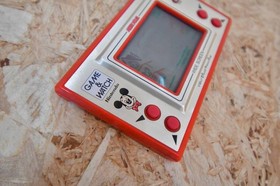 Nintendo Game & Watch Mickey Mouse MC-25 Wide Screen w/Manual No Battery Cover