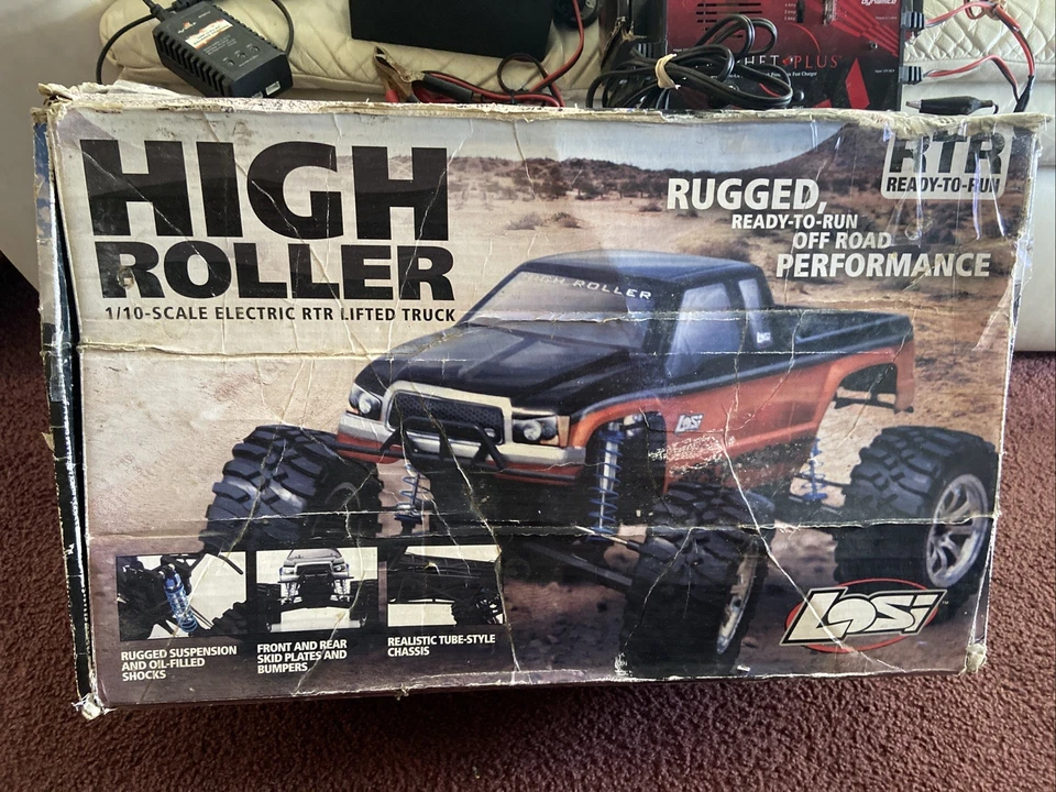 1/10 Team Losi High Roller Tested Working With original Box Chargers Motors Runs - Image 2 of 4