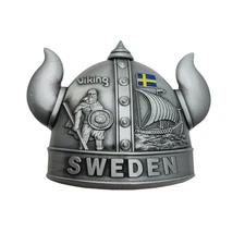 Sweden Viking Head Knight Metal Refrigerator Fridge Magnet Travel Souvenir Gift