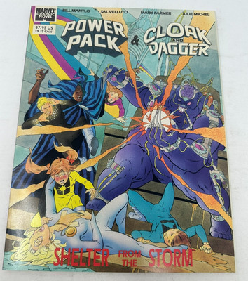 Power Pack Cloak and Dagger Shelter From the Storm #1 Marvel Mantlo 1989 [VF]