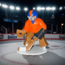 Kids Hockey Goalie Figure Orange Blue Player Cake Toppers B21