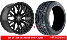 Alloy Wheels & Tyres 18" Wolfrace Wolfsburg GT6 Black For Chevrolet Blazer 19-21