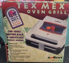 *RARE* Vintage Salton Taco Bell Tex Mex Oven grill 1999 HSN Press Mexican Omelet