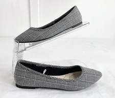 Worn Once SO Hitide Memory Foam Ballet Flat Black Plaid Women’s 7 S1138