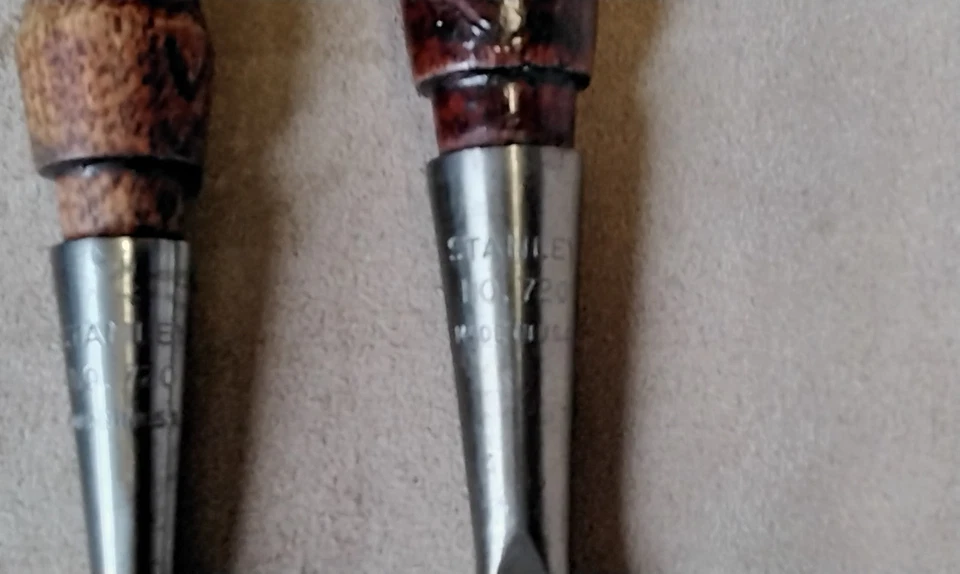 6 x STANLEY No720 SOCKET CHISELS - Image 3 of 4