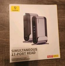 Baseus 17-in-1 Docking Station Laptop Docking Station 3 Monitors 4K