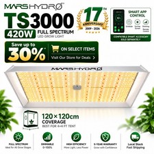 MARS HYDRO TS 3000 Smart LED Grow Light 450W Full Spectrum Dimmable for 4x4ft