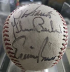 1969 CHICAGO CUBS TEAM (12) RON SANTO AUTOGRAPHED ONL BASEBALL Banks, Santo