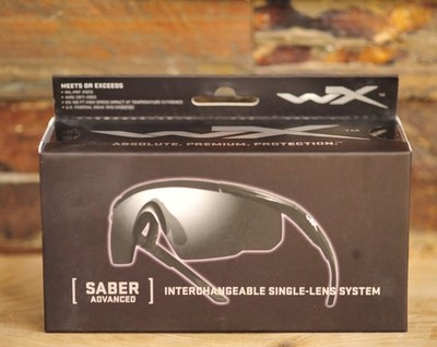 Wiley X Saber Advanced 302 Smoke Lens Matte Black Frame