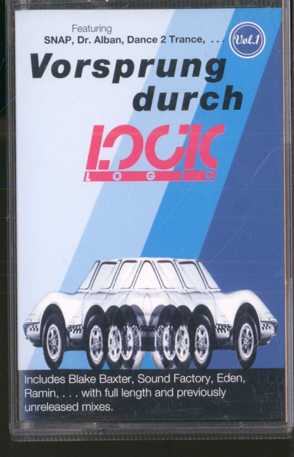 Various Artists Vorsprung Durch Logic Volume 1 cassette UK Logic 1993 cassette