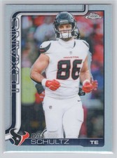2025 Topps Chrome Football #118 Dalton Schultz Refractor Houston Texans