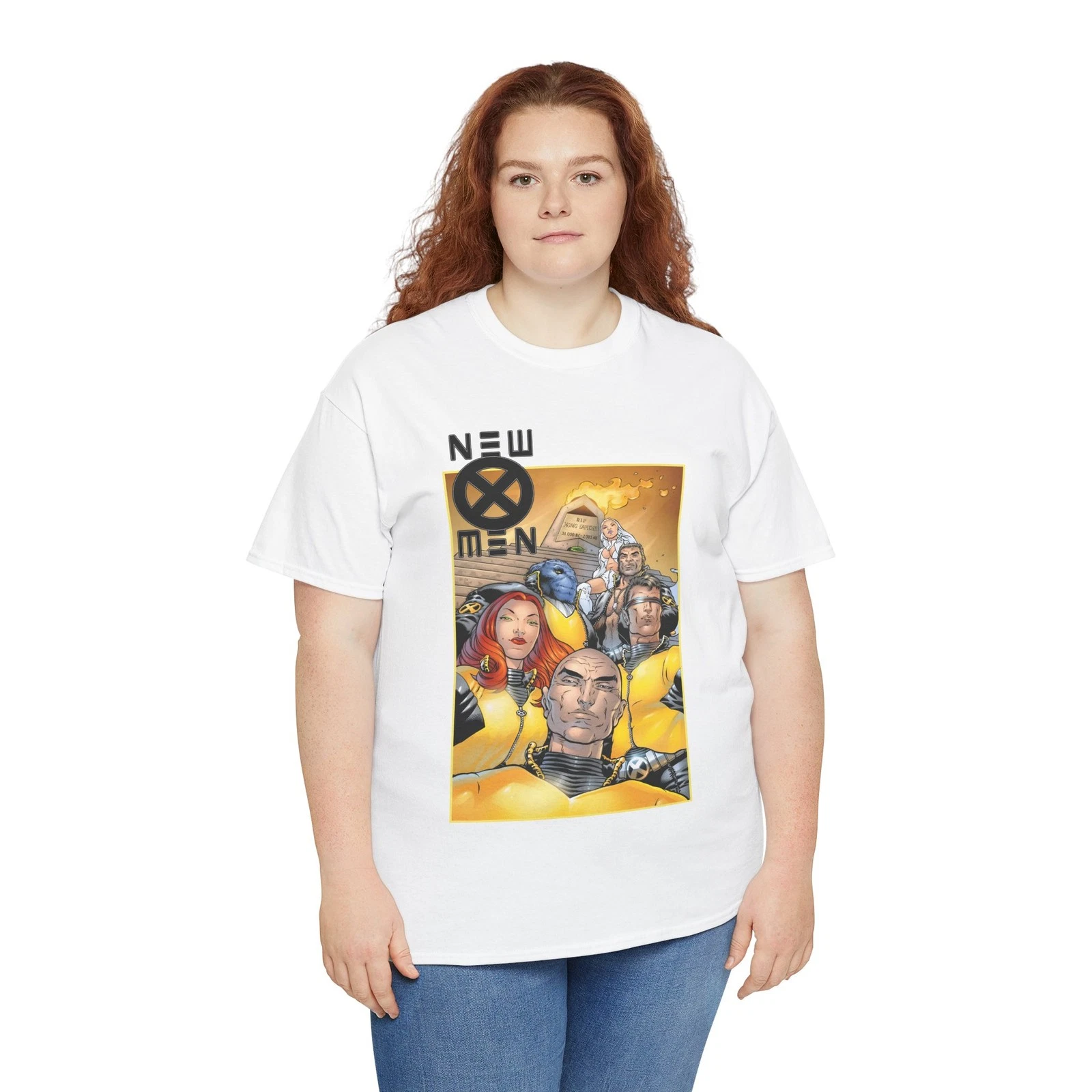 New X-Men T-Shirt - Frank Quitely - Cyclops, Jean Grey, Wolverine, Professor X