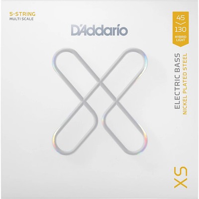 D'Addario XS Nickel Bass Electric Bass Guitar Strings  Hybrid Light (45130)