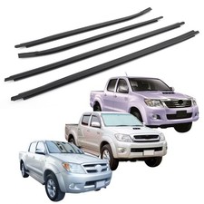 Window Glass Seals 4 Door Weatherstrip Fits Toyota Hilux Sr5 V6 Pickup 2005-2015