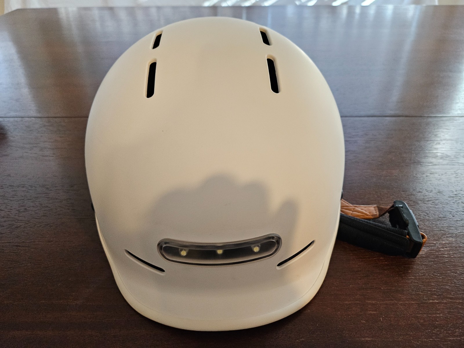 Electric E Bike Smart Helmet By Electirc Bike Company Built in LED lights White