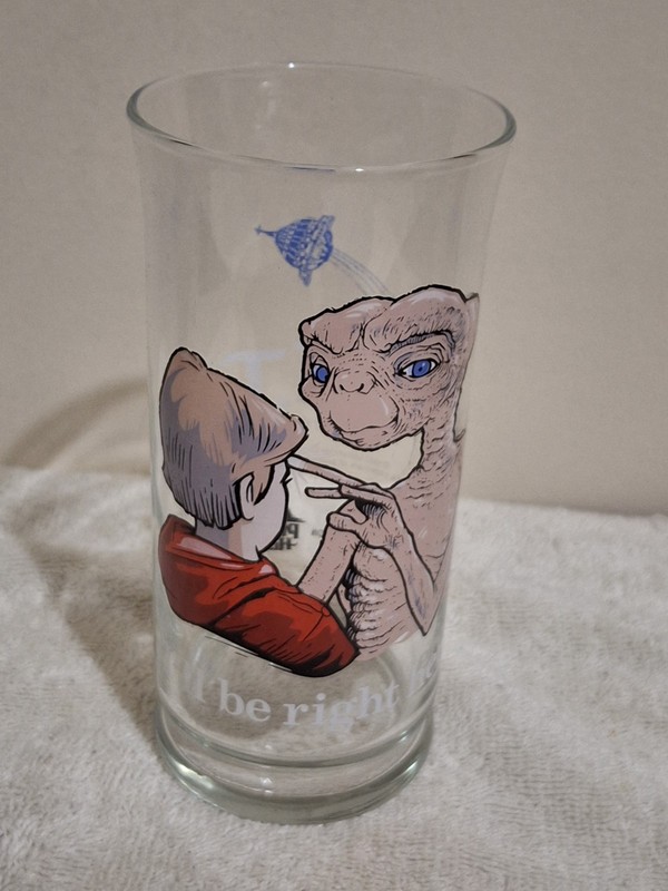 Vintage 1982 LIMITED EDITION E.T. "I'll be right here" Pizza Hut Glass