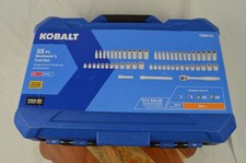 New Kobalt 55 Pc Sae Metric 6 Pt Socket Tool Set 90-tooth 38 Ratchet - New New Kobalt 55 Pc Sae Metric 6 Pt Socket Tool Set 90-tooth 38 Ratchet - New