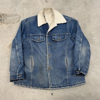 Vintage Big Mac Sherpa Lined Denim Jacket Men's Medium Trucker