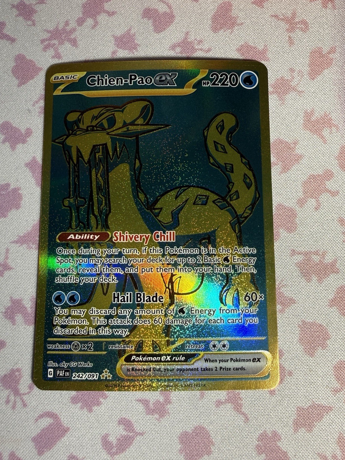 Pokémon Chien-Pao ex 242/091 SV: Paldean Fates Holo