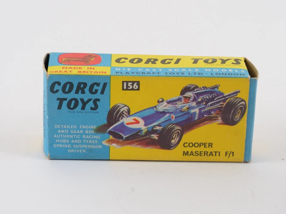 Corgi N° 156 Cooper Maserati F1 #7 Mai Giocato In Scatola 1/43 - Immagine 3 di 4