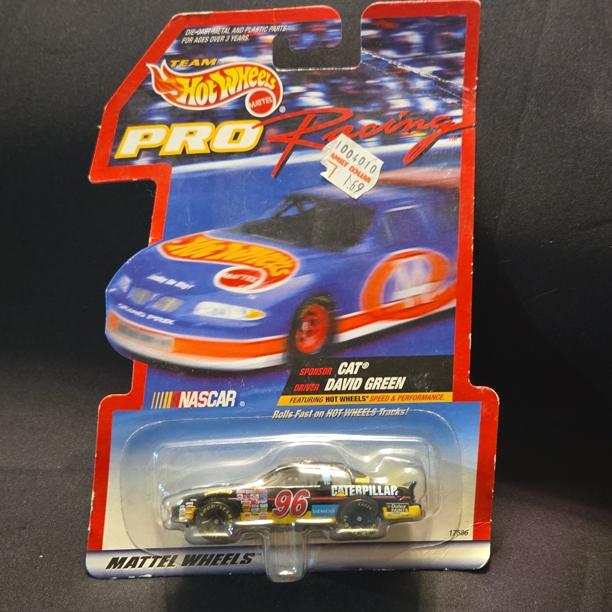 Hot Wheels Pro Racing NASCAR David Green #96 Monte Carlo 1:64