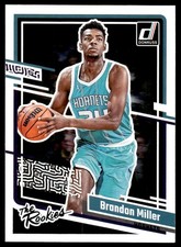 Brandon Miller 2023-24 Donruss #3 The Rookies Charlotte Hornets Basketball Card