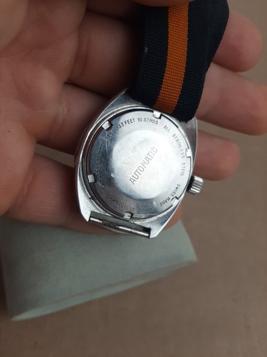 Vintage Mens 1970s Elgin Automatic Divers Watch 333 Feet 10 Atmos Tested - Picture 12 of 24
