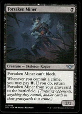 1x Forsaken Miner - Outlaws of Thunder Junction - NM-Mint - MTG