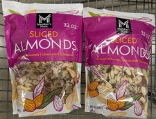 PACK of 2 - Member's Mark Natural Sliced Almonds - 2 lbs Each - Total 4 lbs.