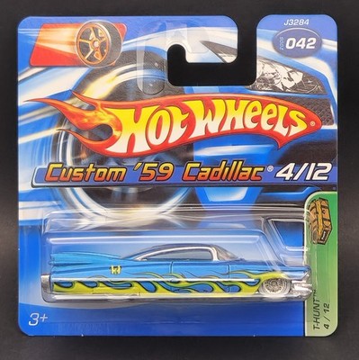 Hot Wheels 2006 - Treasure Hunt 4/12 - Custom '59 Cadillac - Satin Blue - Short