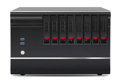 8 + 1 Bay DIY NAS Case, 8 x 2.5/3.5  Tray + 1 x 2.5  Internal Bay. M