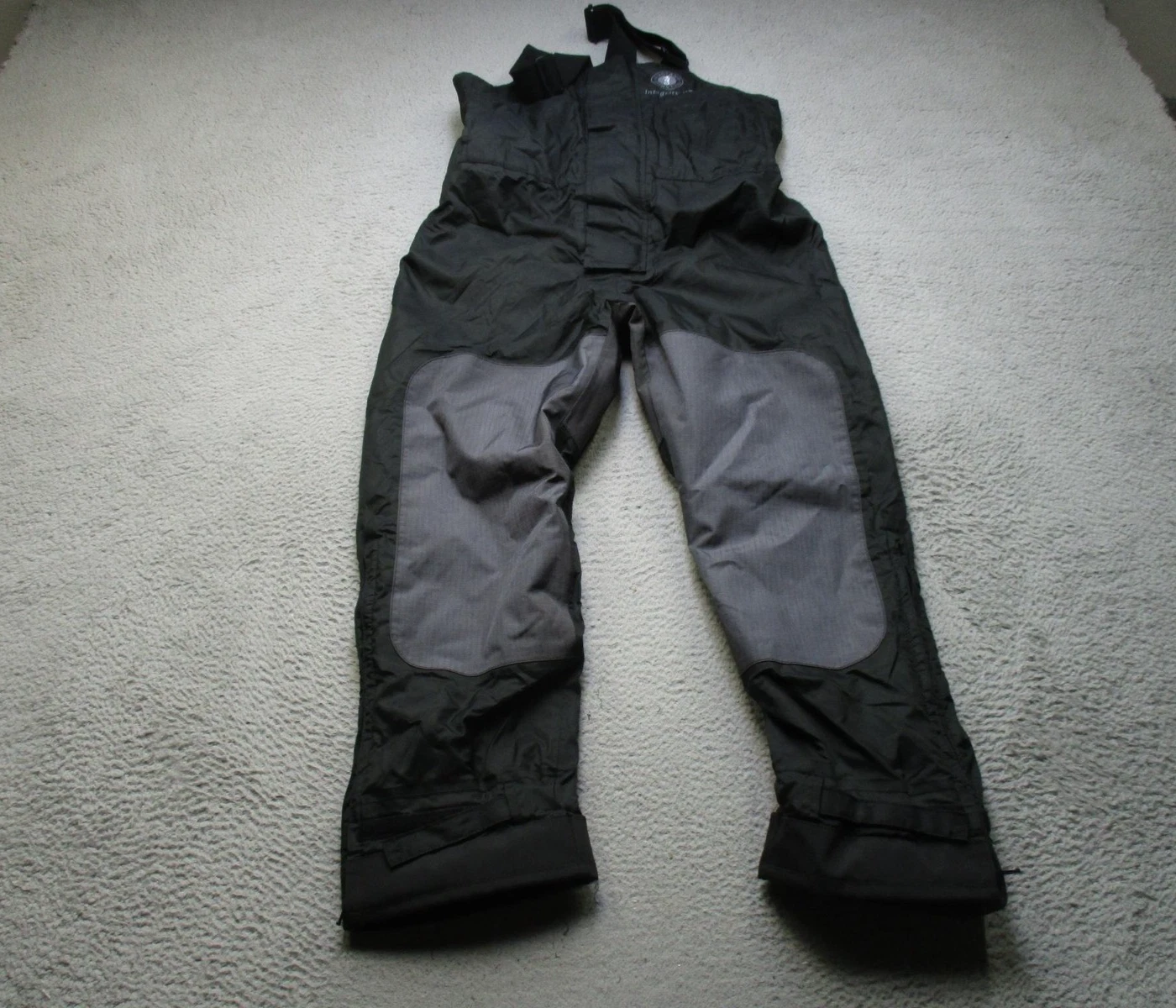 Mustang Survival Pants Mens M Black Integrity HX Waterproof Bib Fishing MP4225