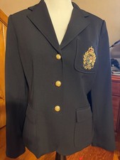 Vintage Lauren Ralph Lauren Blazer Crest Jacket Navy Size 12