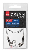 Mikado Leader - Dream Leader - Titanium 1X7 35Cm/20Lb/9Kg 2 Stk.