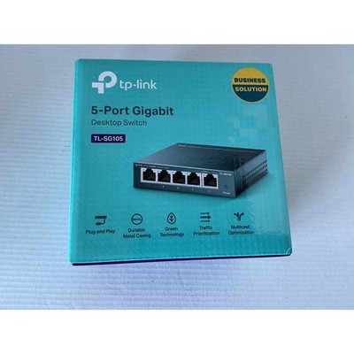 TP-Link 5-Port Gigabit Desktop Switch TL-SG105 Metal Casing Ethernet Hub