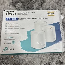 TP-Link Deco X60 Wi-Fi 6 AX3000 Whole-Home Mesh Wi-Fi System, 3-Pack
