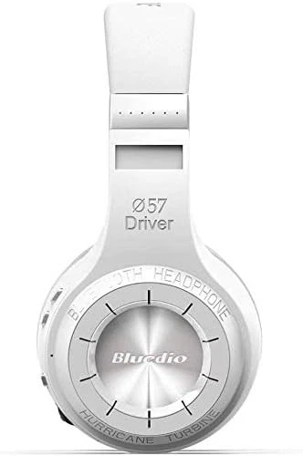 Bluedio HT Turbine Auriculares Estéreo Inalámbricos Bluetooth 5.0 con Micrófono Blanco  Foto 2 de 4