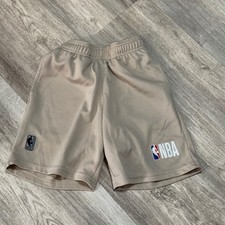Kids NBA Tan Mesh Basketball Shorts Size 8