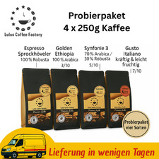 (24,99&euro;/1kg) 250g Probierset - Lulus Coffee Factory