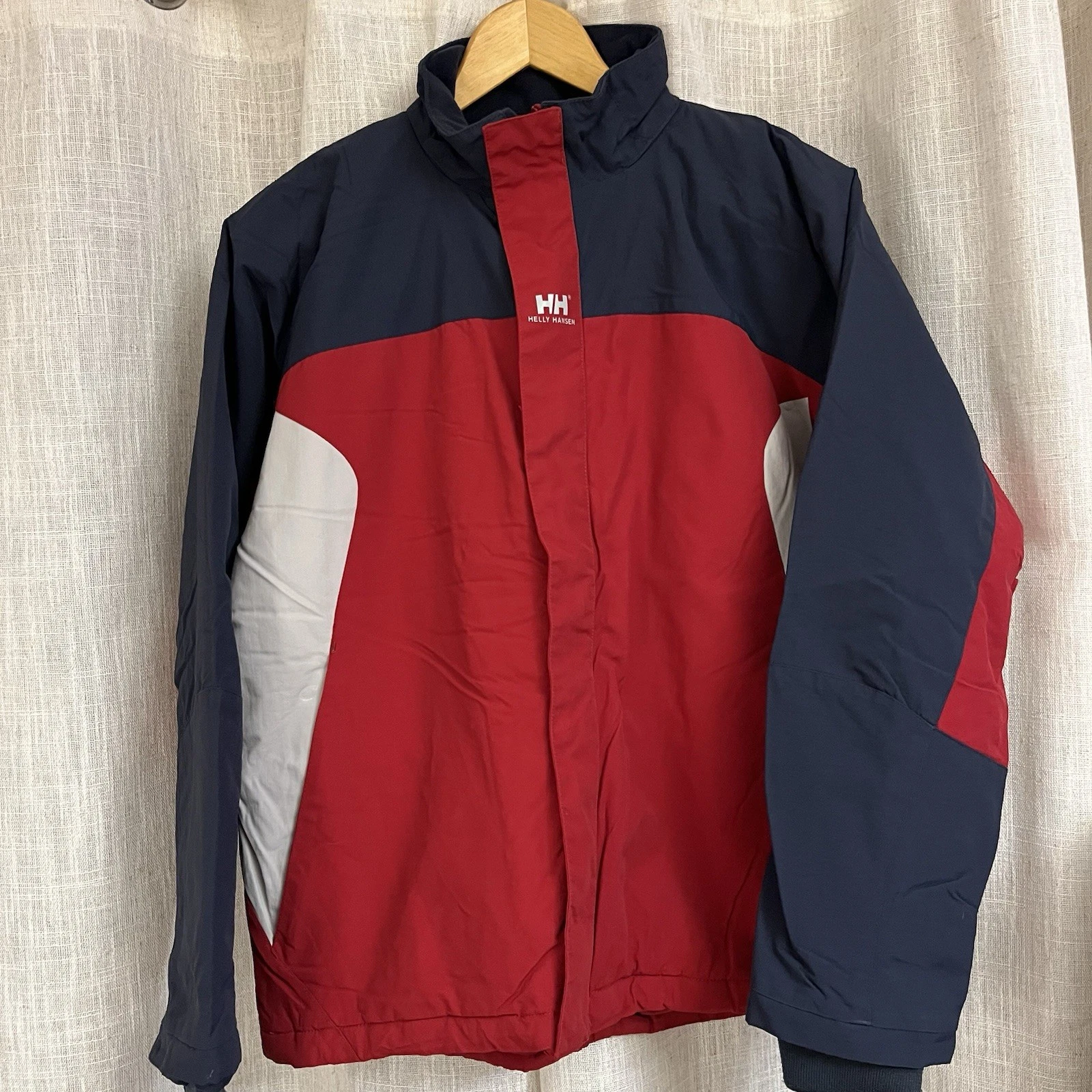 Helly Hansen Boy’s Ski Jacket Winter Coat 14 Years Red Blue Waterproof Snowboard