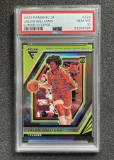 2022-23 Panini Flux - JALEN WILLIAMS Prizm RC Lunar Eclipse Rookie /25 - PSA 10