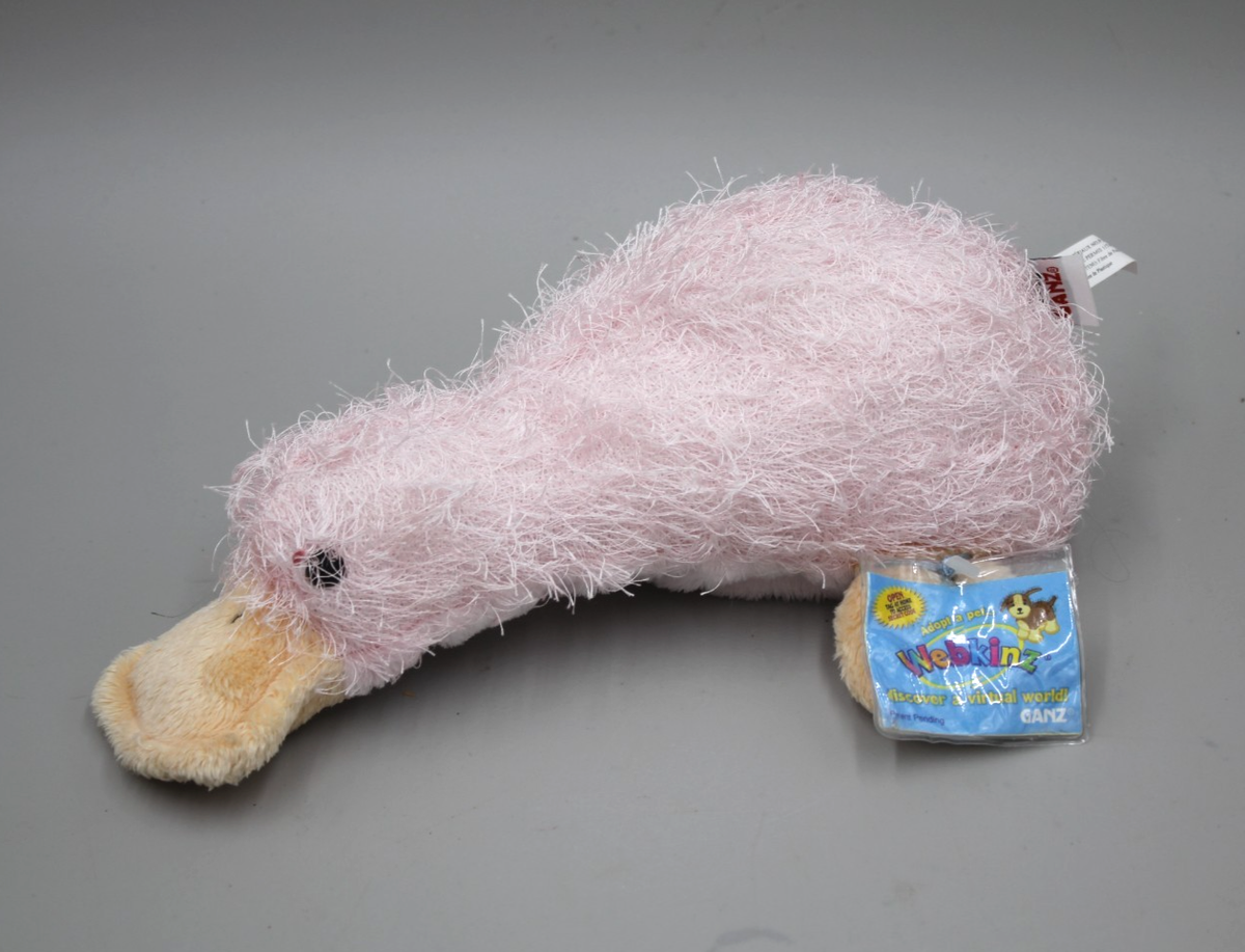 Pink Duck Webkinz Large Pink Rubber Duck Plush Cute Novelty Gift
