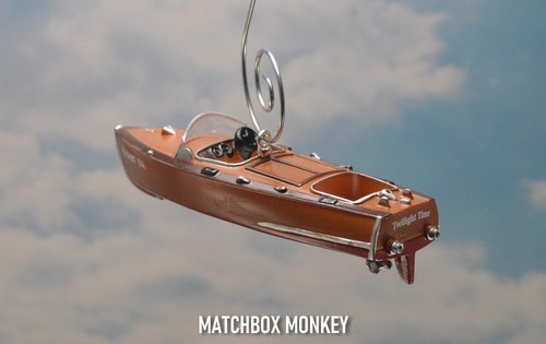 Boat Christmas Tree Ornament Bass House Ski Wake Wooden Pontoon Tracker Moomba - Picture 22 of 131