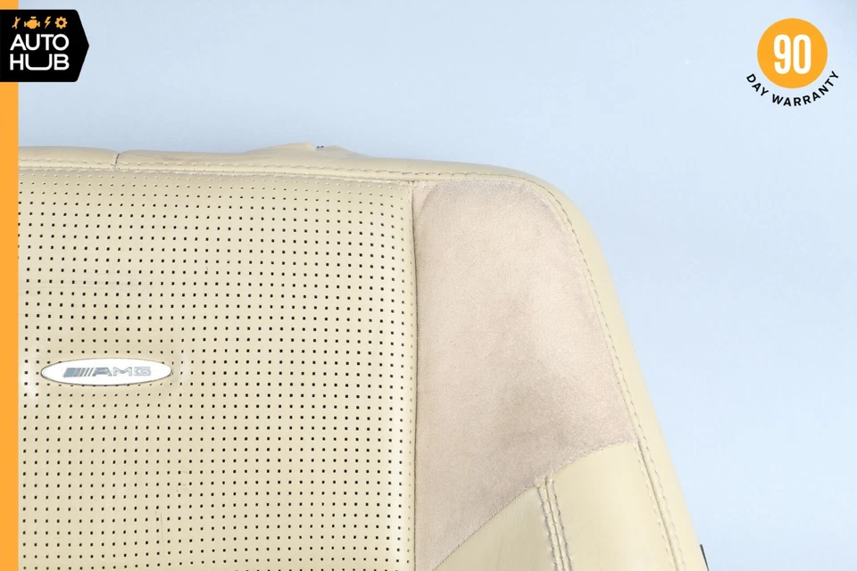 07-11 Mercedes W164 ML63 AMG Front Left Driver Top Upper Seat Cushion Beige OEM - Image 2 of 4