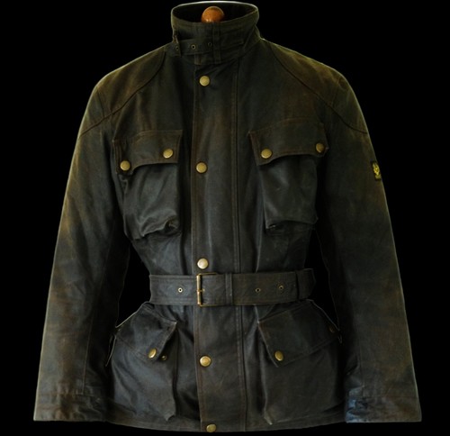 Manteau veste de sport BELSTAFF CIRE CIRÉE moto motard moto café coureur vélo