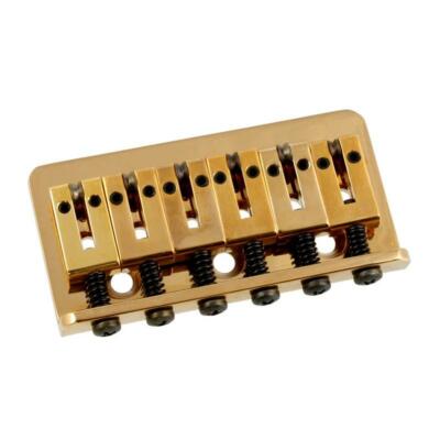 ABM Non-Tremolo Hardtail Bridge for Stratocaster Gold SB-0516-002