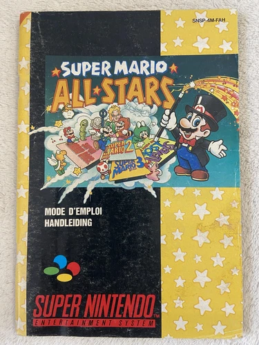 Super Mario All Stars Booklet / Notice Manuel (Super Nintendo SNES / EU FR)