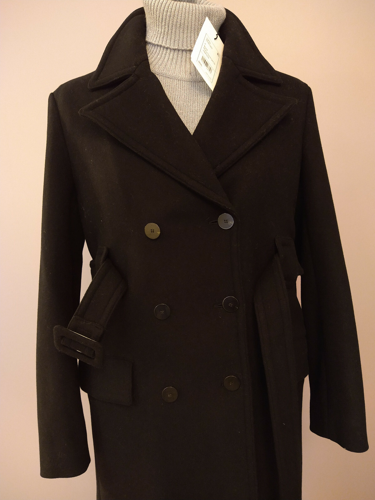 petite long peacoat